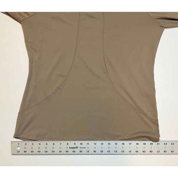 Catherine Malandrino Long Sleeve Athletic Top, Keyhole Back, Copper Size Large - Picture 6 of 7